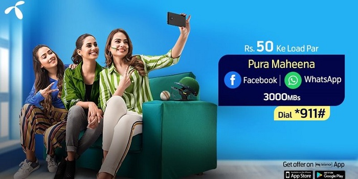 Telenor Facebook WhatsApp Monthly Offer