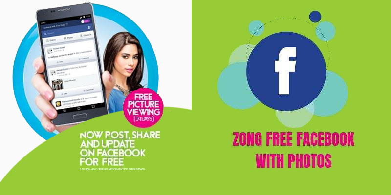 Zong Free Facebook Trick With Photos For 14 Days