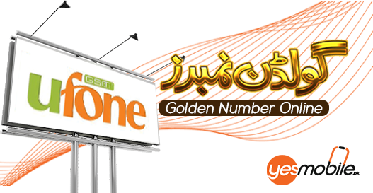 Ufone Golden Numbers for sale yesmobile