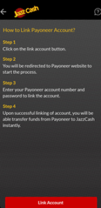 Payoneer To JazzCash account
