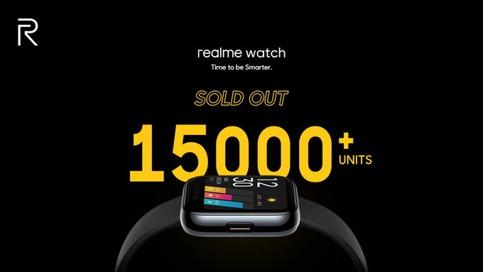 Buyers clear over 15,000 Realme Watch units in just 2 minutes