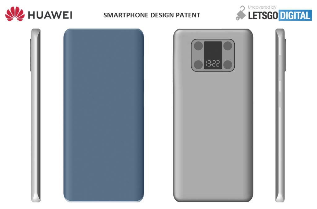 Huawei Smartphone Design Patent Secondary Display Camera Module 02
