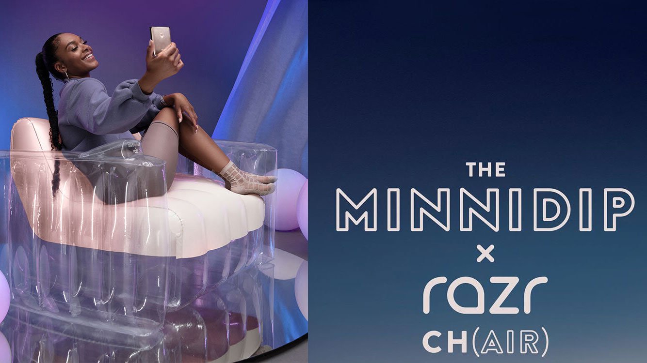 Motorola’s Minnidip x Razr Ch(air) is a $70 inflatable chair that takes $200 off the Razr 5G