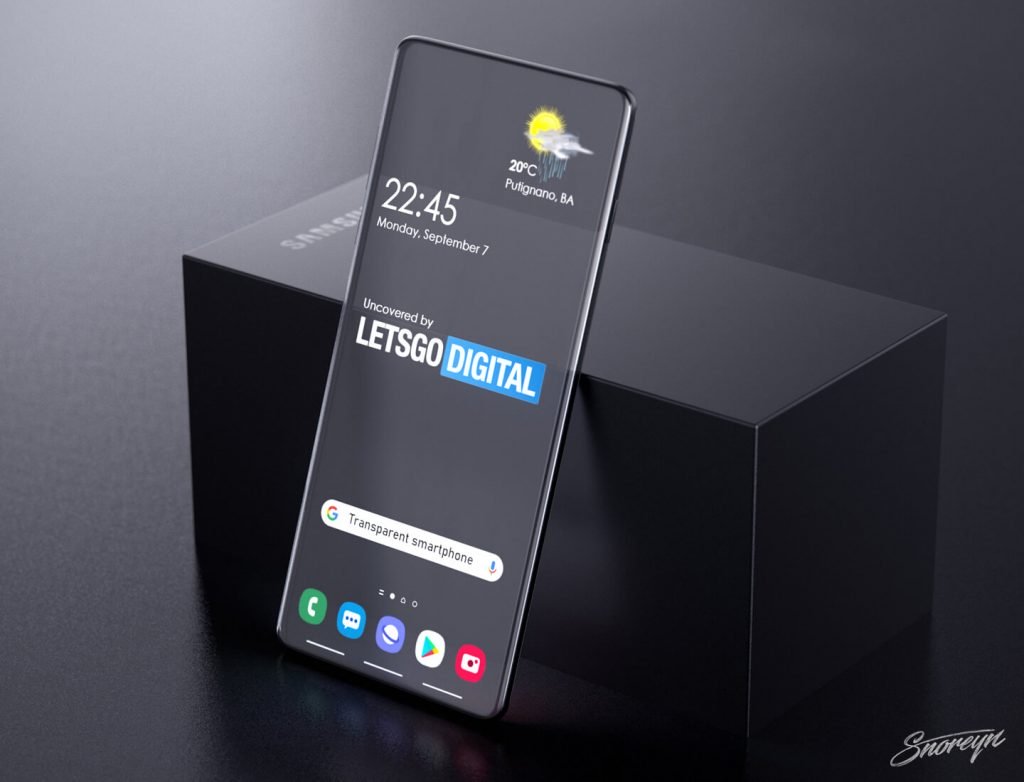 Samsung patents a Galaxy smartphone with a transparent display