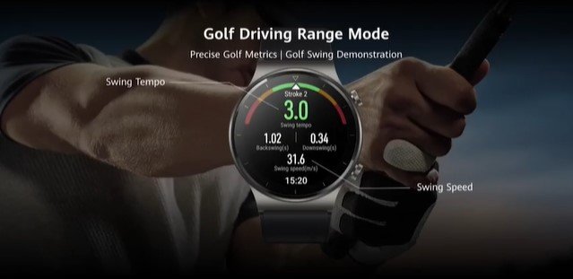 Huawei Watch GT 2 Pro Golf Driving Range Mode