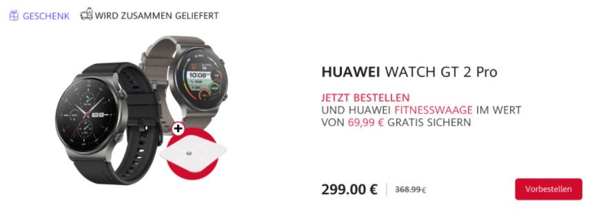 Huawei Watch GT 2 Pro pre-order