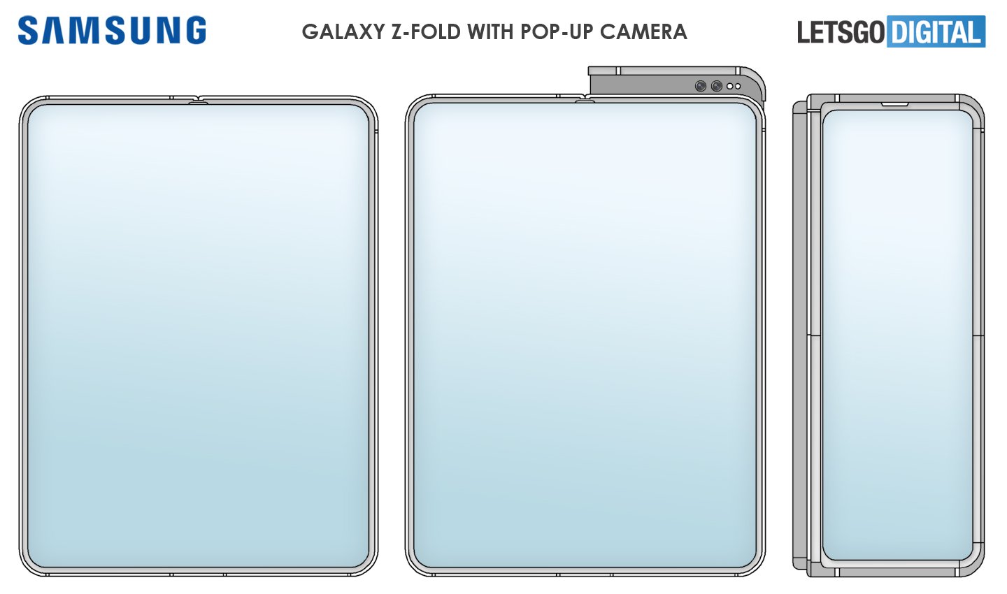 Samsung’s new utility patent imagines foldable smartphones with pop-up camera module