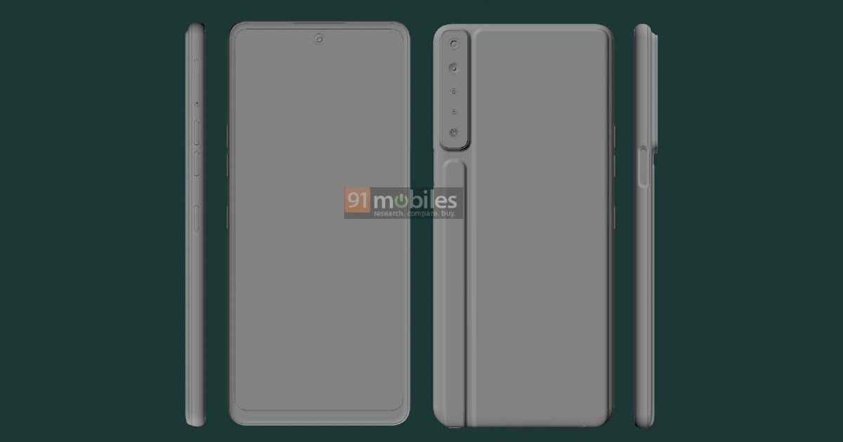 LG Stylo 7 CAD renders appear to showcase design of the stylus totting phone