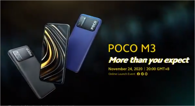 Poco M3 official promo video reveals the design in full ahead of its launch