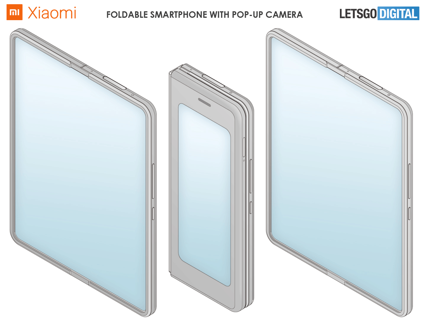 Xiaomi patents a foldable smartphone with a pop up camera