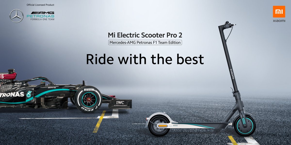 Xiaomi launches the Mi Electric Scooter Pro 2 Mercedes-AMG Petronas F1 Team Edition