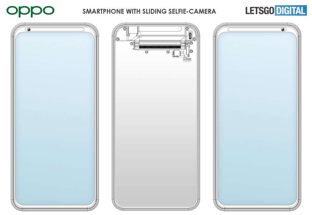 OPPO Smartphone Patent Movable Selfie Camera