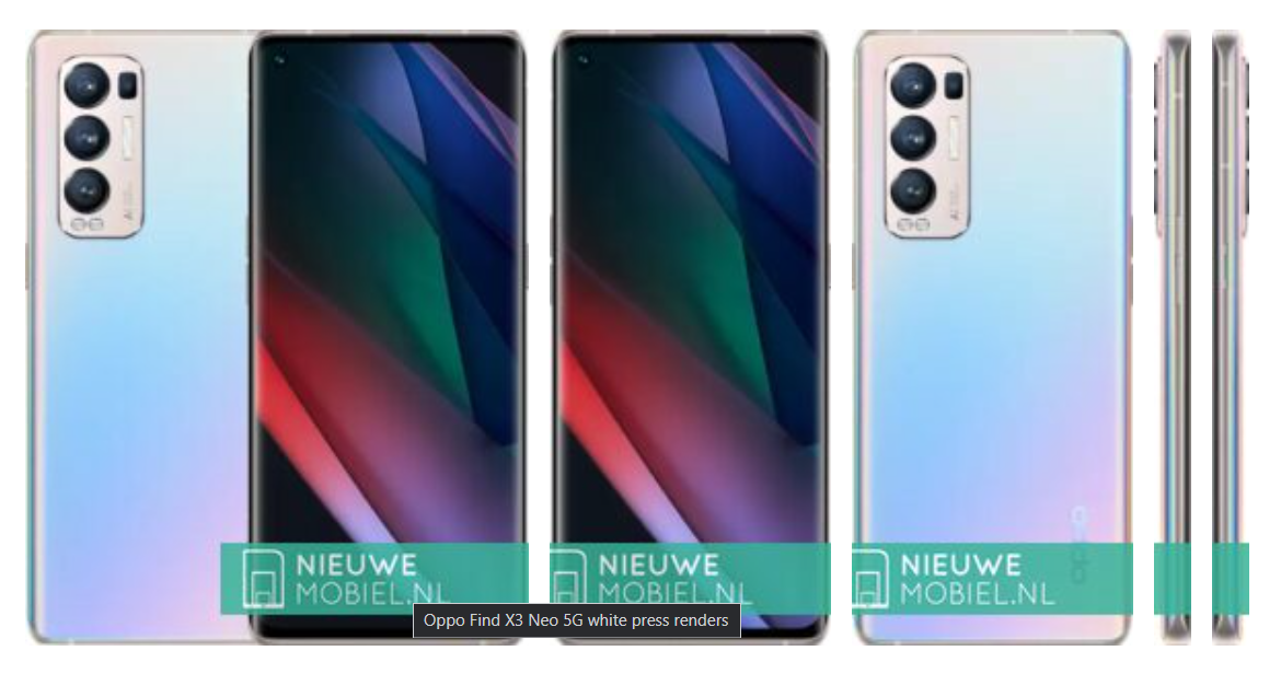 OPPO Find X3 Neo renders indicate it is a rebadged Reno5 Pro+
