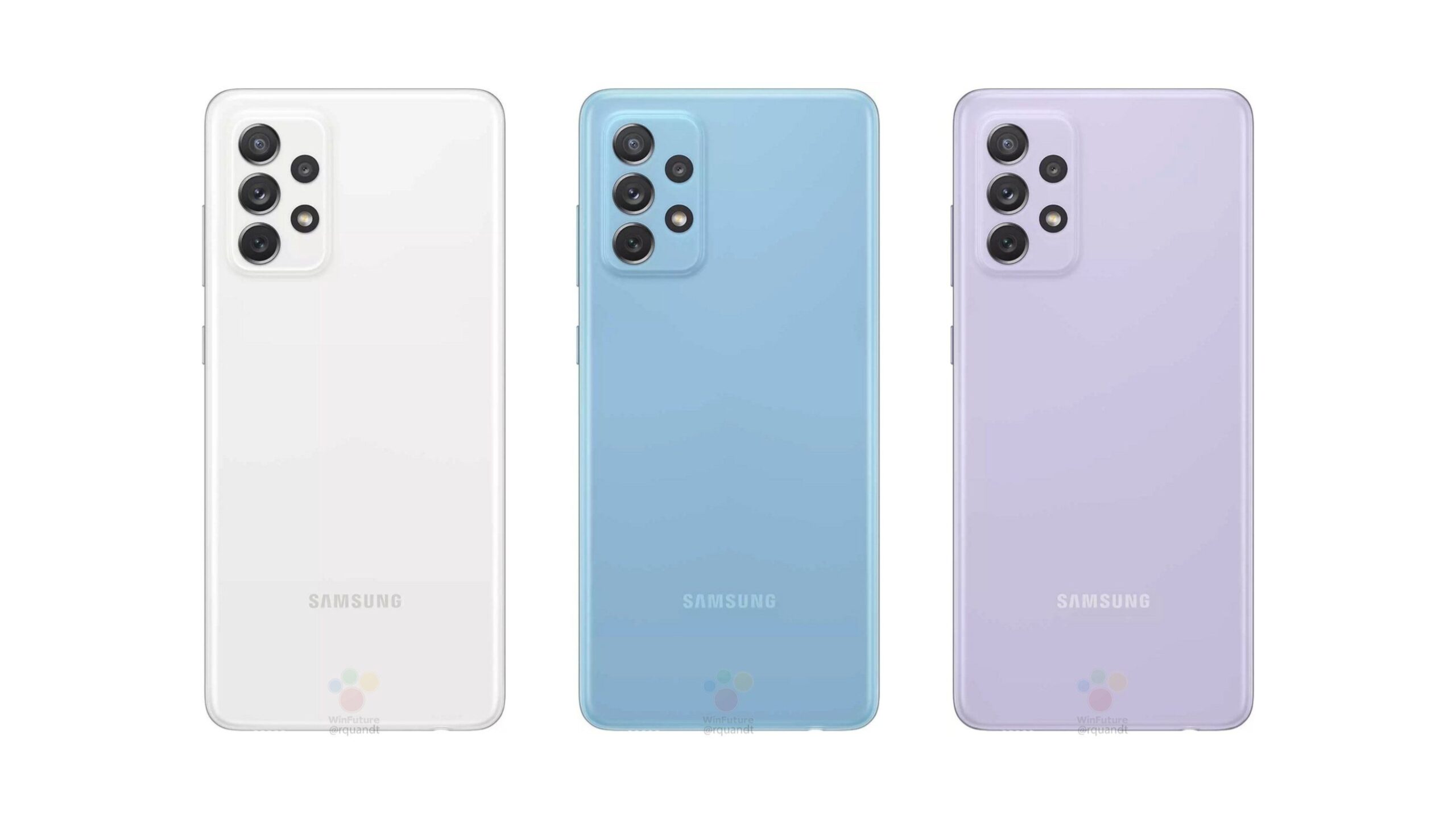 Entire specs of Galaxy A72 4G leak along with press renders