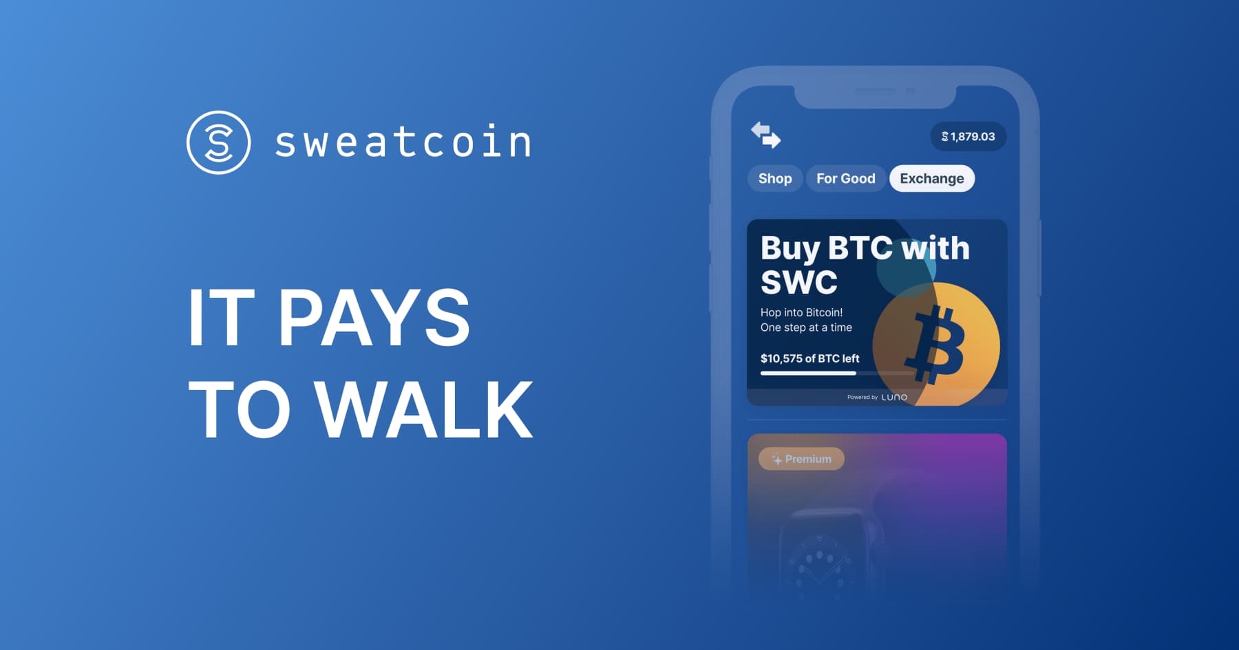 Earn free money from walking/running with App Sweatcoin