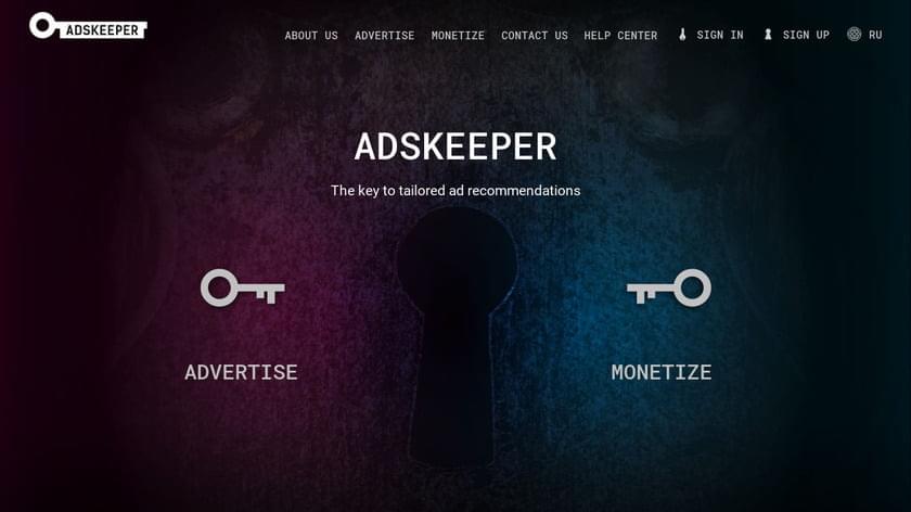 Make money from Website, Blog with AdsKeeper advertising network