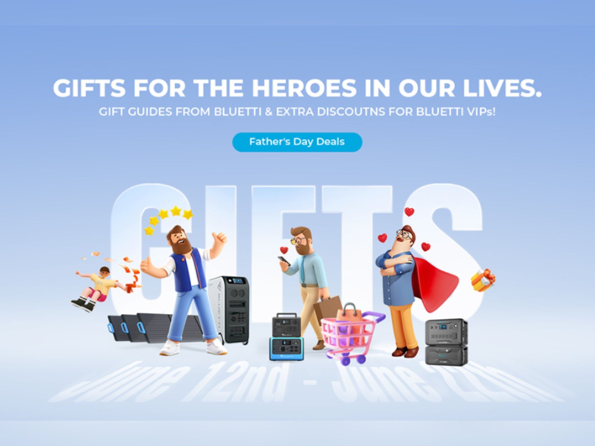 BLUETTI massive discounts this Father’s Day to help Dad stay off grid